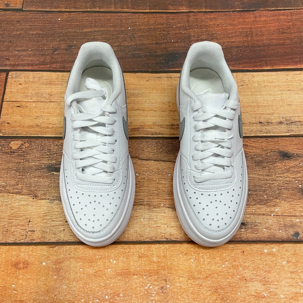 Nike Women's Court Vision Alta LTR White Casual Shoes - Picture 3 of 6